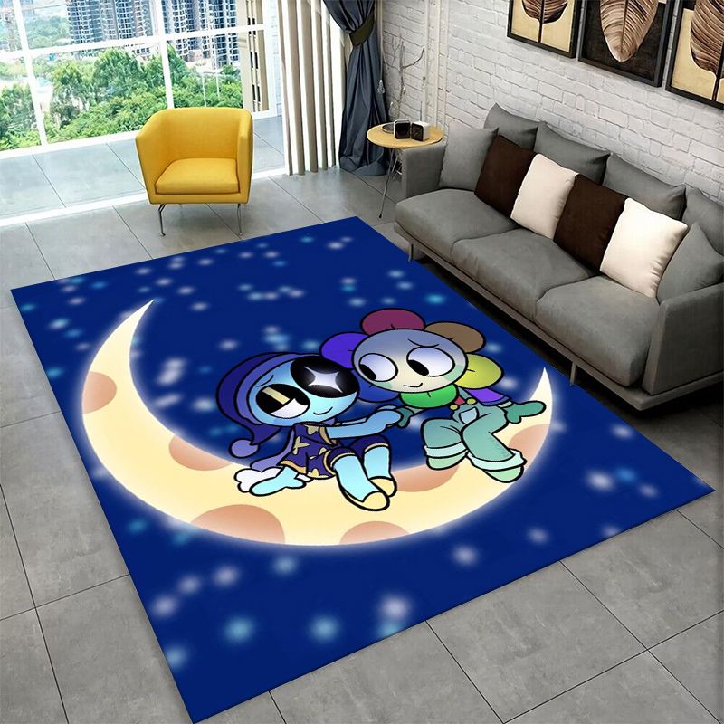 Kids Outdoor Mat - เกมแดนดี้เวิลด์การ์ตูนพรมกันลื่นสำหรับห้องนั่งเล่น,ห้องนอน,ห้องเด็กเล่น,พรมนุ่มพรมปูพื้นตกแต่งบ้านพรมห้องเด็ก