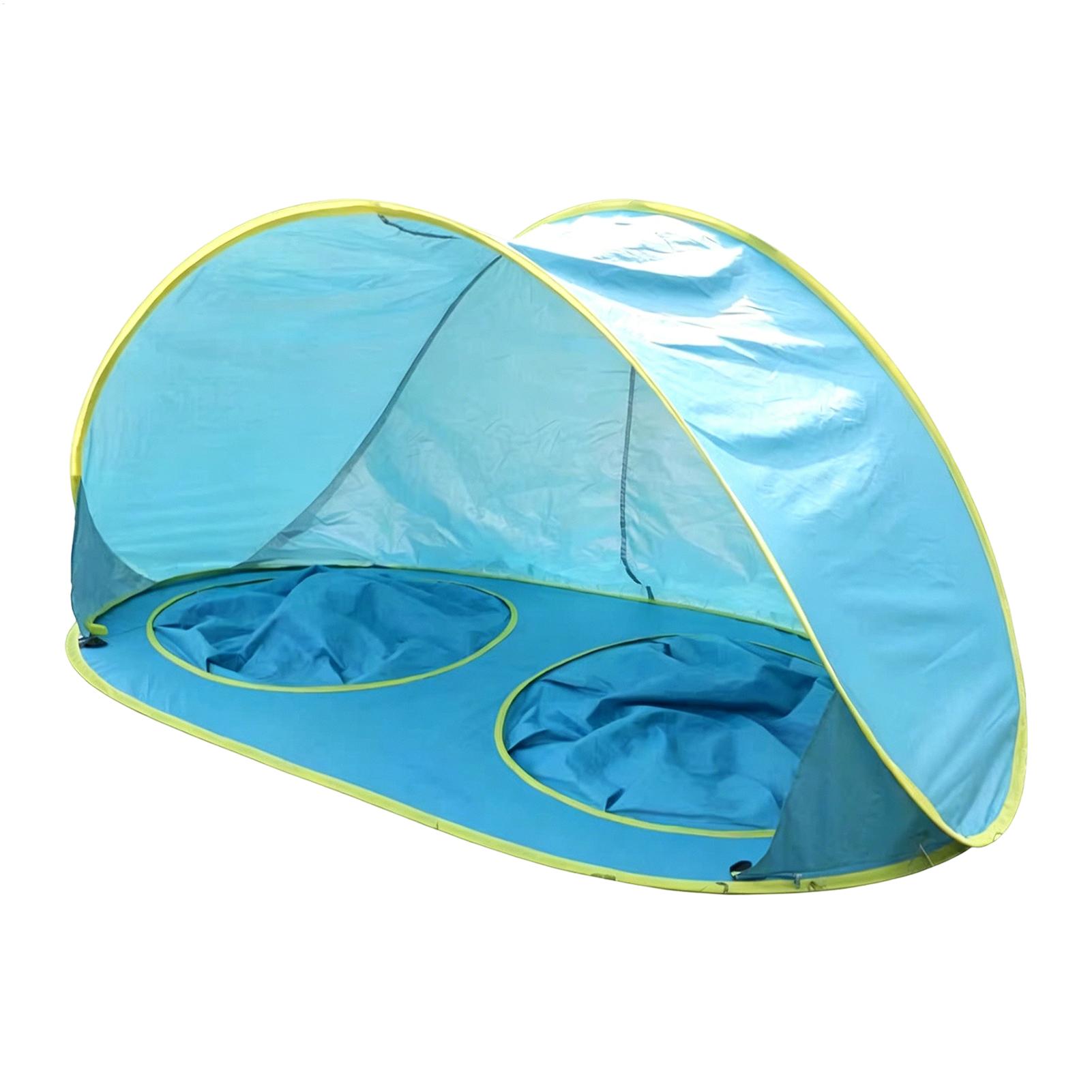Kids Outdoor Tent - เต็นท์ชายหาดสำหรับเด็กพร้อมสระน้ำ ป้องกันรังสียูวี เต็นท์ชายหาดแบบป๊อปอัพสำหรับเด็ก บังแดดสำหรับกิจกรรมกลางแจ้ง ตั้งแคมป์ ว่ายน้ำในฤดูร้อน