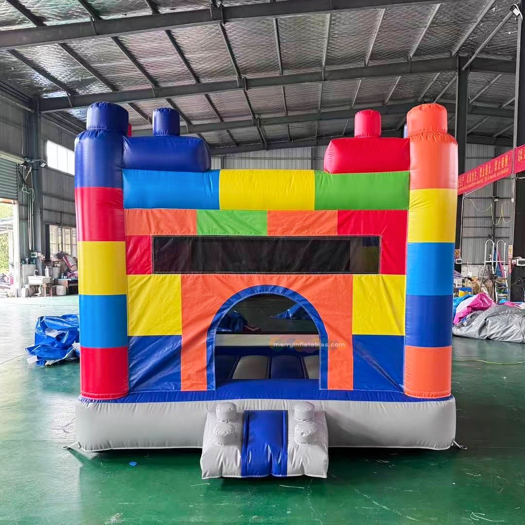 Kids Outdoor House With Slide - บ้านลมเด็กเล่นพร้อมสไลเดอร์ คอมโบมูนวอล์ค สนามเด็กเล่นเป่าลมกลางแจ้ง เกมส์เป่าลมสำหรับงานปาร์ตี้
