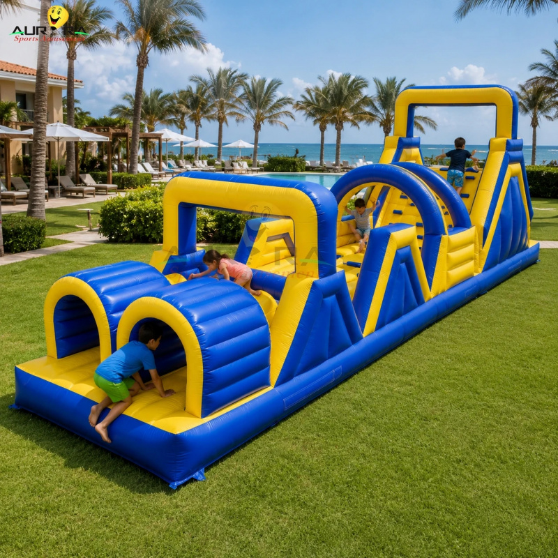Kids Outdoor House With Slide - เครื่องเล่นเป่าลมแบบใหม่ สนามกีฬาเป่าลมกลางแจ้ง บ้านลมเด็กเล่นพร้อมสไลเดอร์