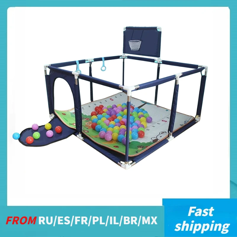 Kids Outdoor Obstacle Course - คอกกั้นเด็กทรงสี่เหลี่ยม สนามเด็กเล่นสำหรับเด็กเล็ก รั้วกั้นกิจกรรมสำหรับเด็กทารก สนามเด็กเล่น บ่อบอลสำหรับเด็ก คอกกั้นเด็ก