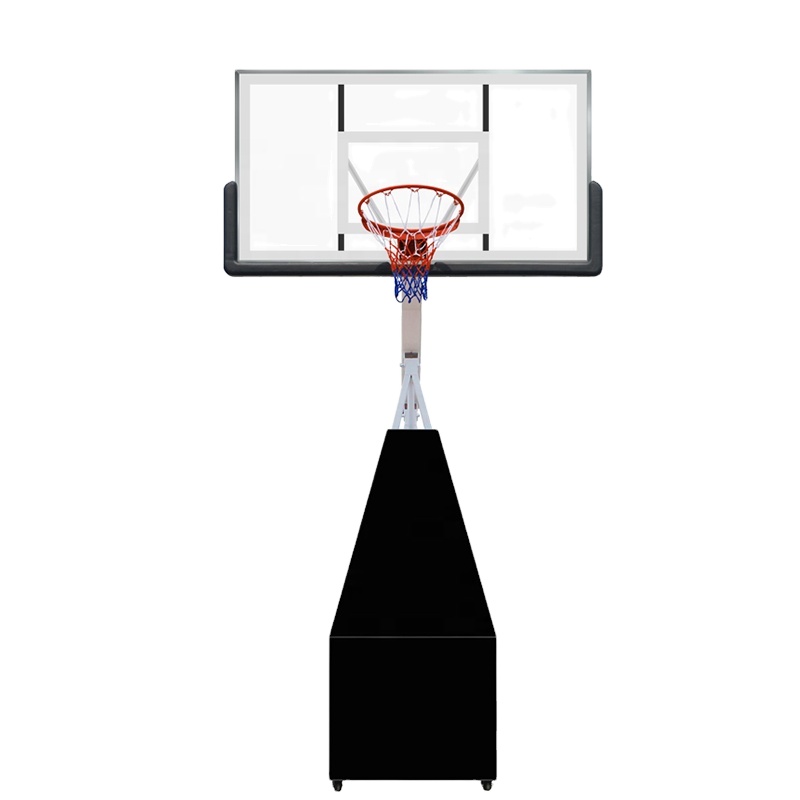 Basketball Hoop Outdoor - อุปกรณ์ยิมกลางแจ้งระดับมืออาชีพ ระบบห่วงบาสเก็ตบอลแบบพกพา พับเก็บได้ เคลื่อนย้ายสะดวก โปรโมชั่นส่งเสริมการขาย