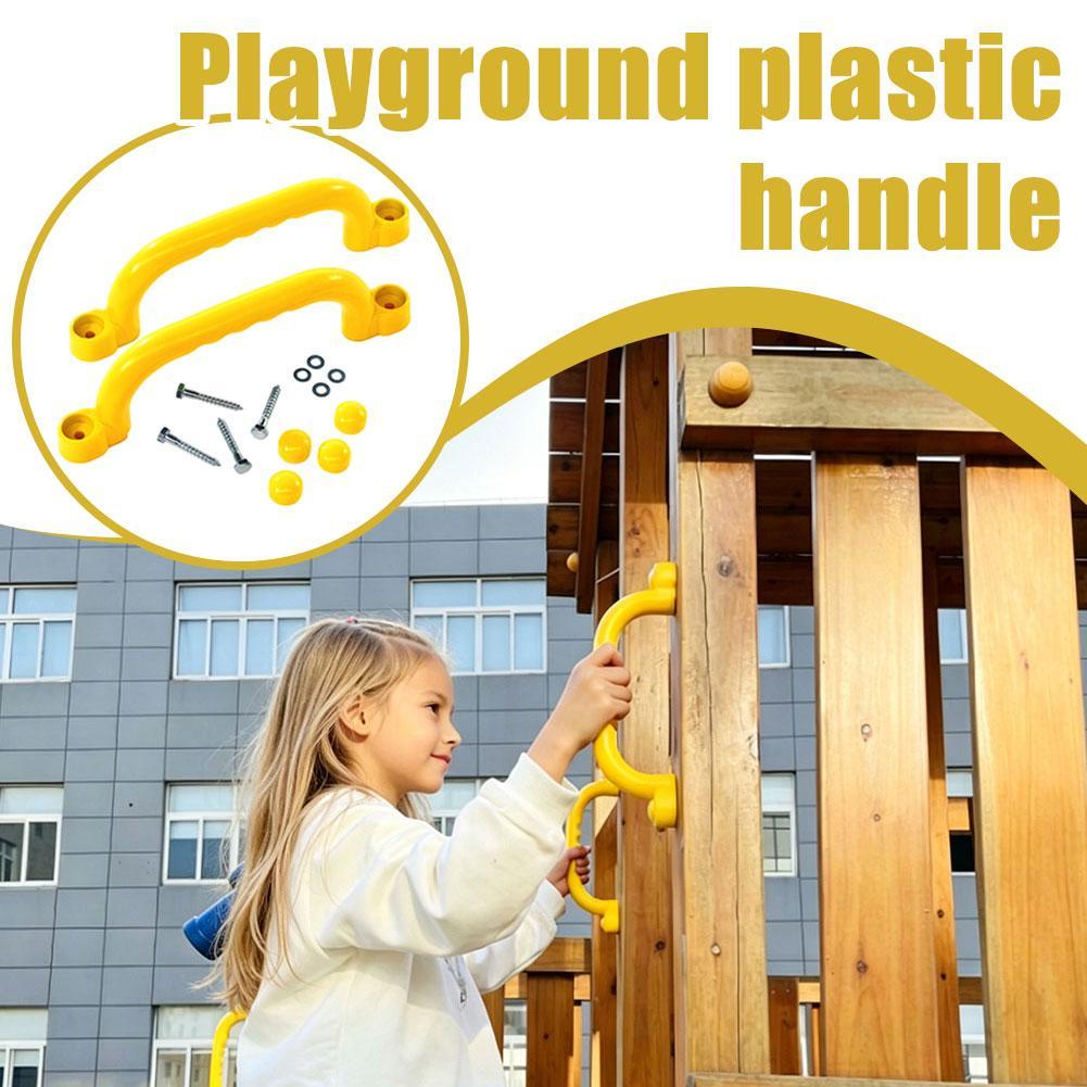 Kids Outdoor Climbing Equipment - ที่จับนิรภัยสำหรับสนามเด็กเล่น สำหรับโครงปีนป่าย ที่จับกลางแจ้งสำหรับบ้านเด็ก บ้านต้นไม้ อุปกรณ์เสริมสำหรับยิมเด็ก 1