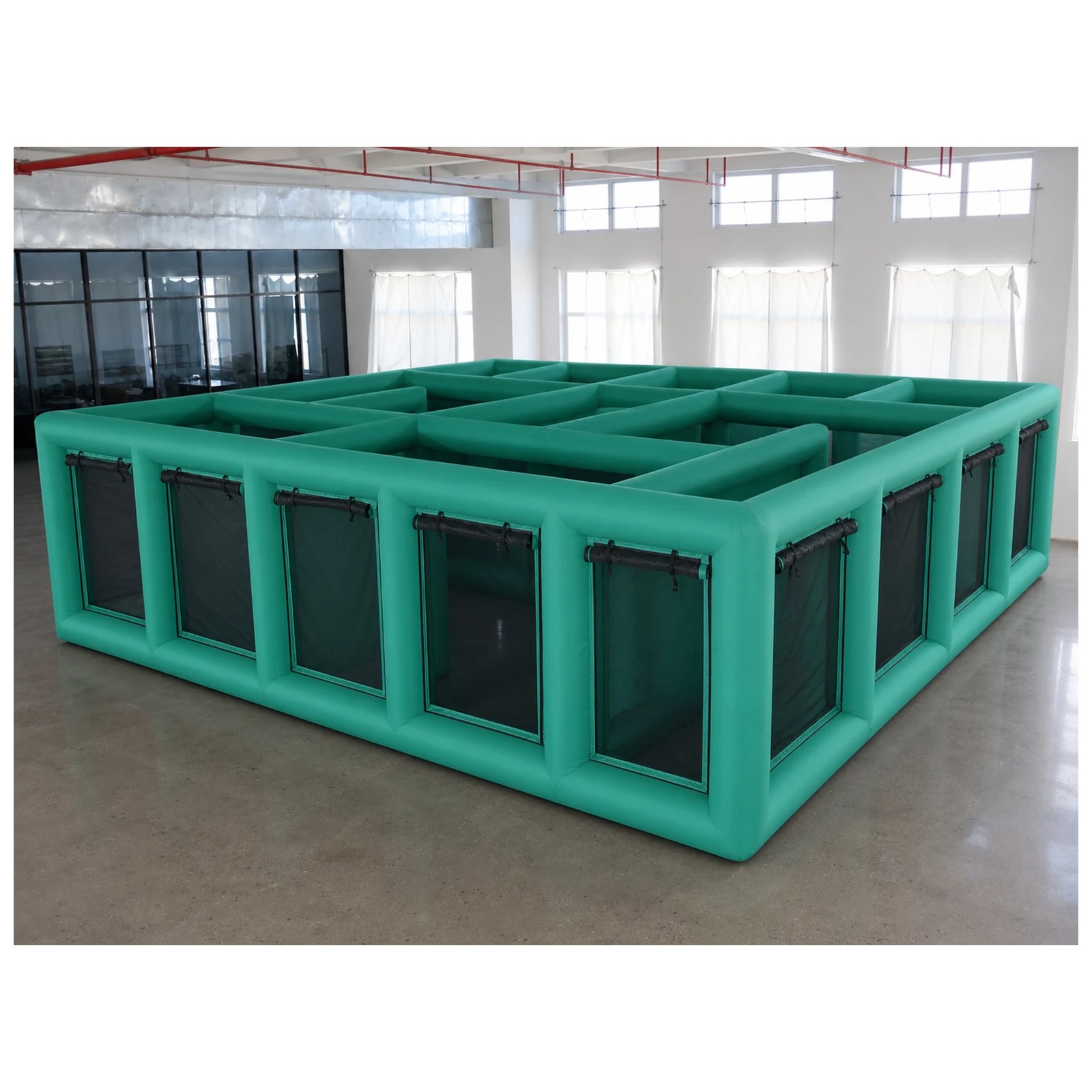 Kids Outdoor Inflatable - เขาวงกตเป่าลม ขนาด 7x7 เมตร (23x23 ฟุต)