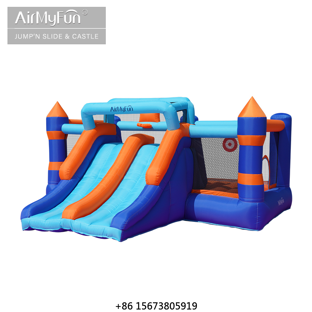 Kids Outdoor House With Slide - บ้านลมเด็กพร้อมสไลเดอร์ ราคาโรงงาน มีสินค้าในสต็อก ปรับแต่งได้ ขายดีที่สุด สำหรับใช้ในบ้านและนอกบ้าน