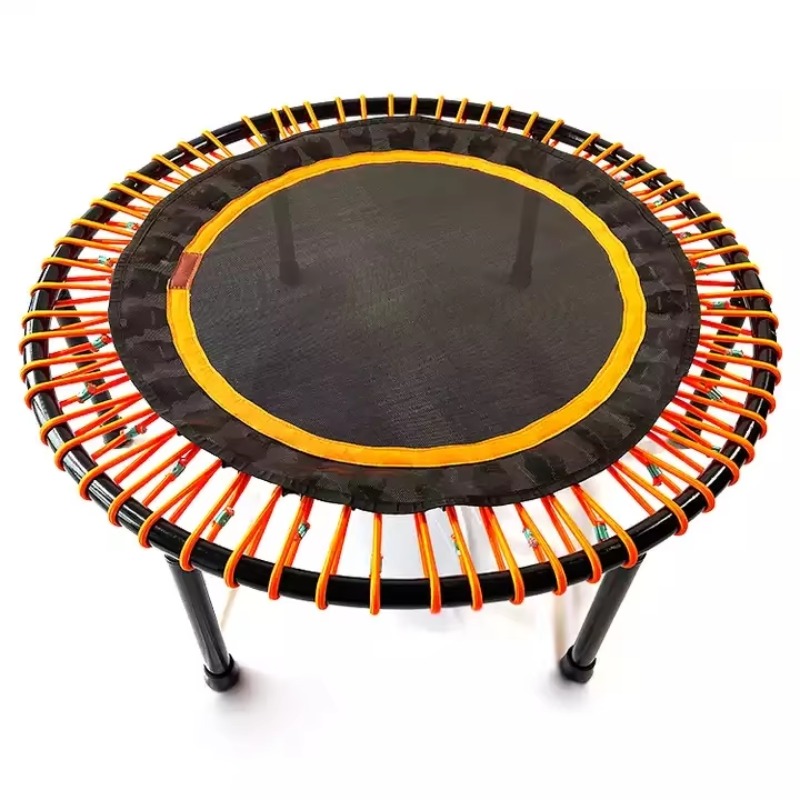 Kids Indoor Outdoor Trampoline - แทรมโพลีน YTYIN รูปทรงหกเหลี่ยม โครงเหล็กผสมพีวีซี สำหรับออกกำลังกายในร่ม/กลางแจ้ง อุปกรณ์ฟิตเนสสำหรับเด็กและผู้ใหญ่