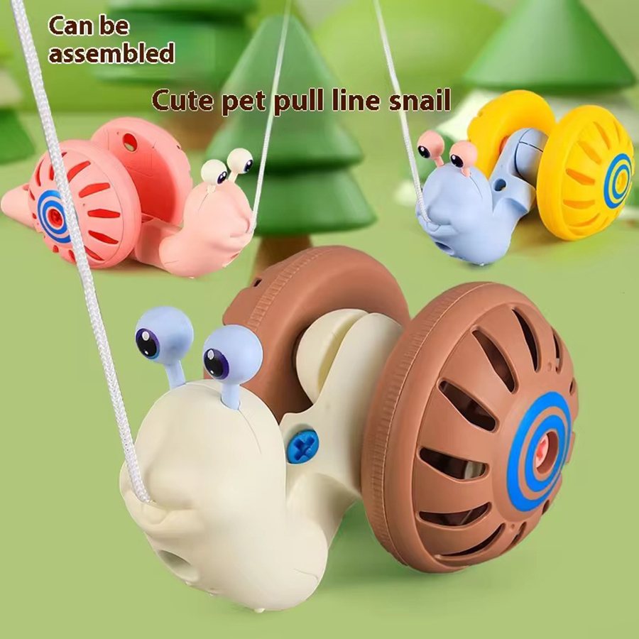 Kids Outdoor Play Equipment - 1 ชิ้นเชือกประกอบดึงด้ายหอยทากเด็กปริศนาประกอบสั่นเด็กกลางแจ้งเด็กวัยหัดเดินของเล่นเด็กของขวัญ