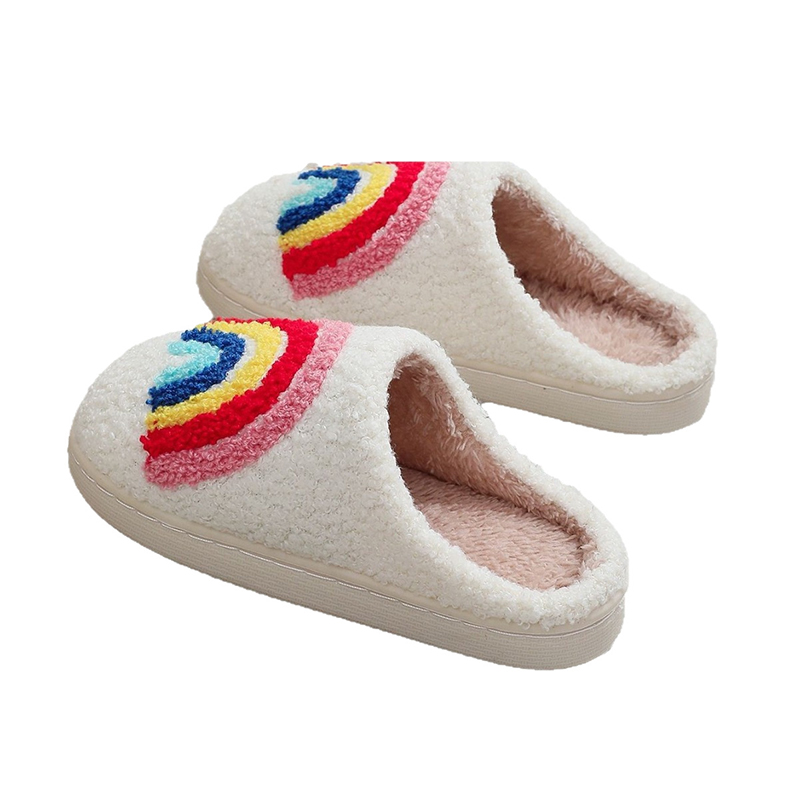 ใหม่น่ารักสายรุ้งเด็กการ์ตูนฤด - Kids Indoor Outdoor Slippers บทวิจารณ์และราคา