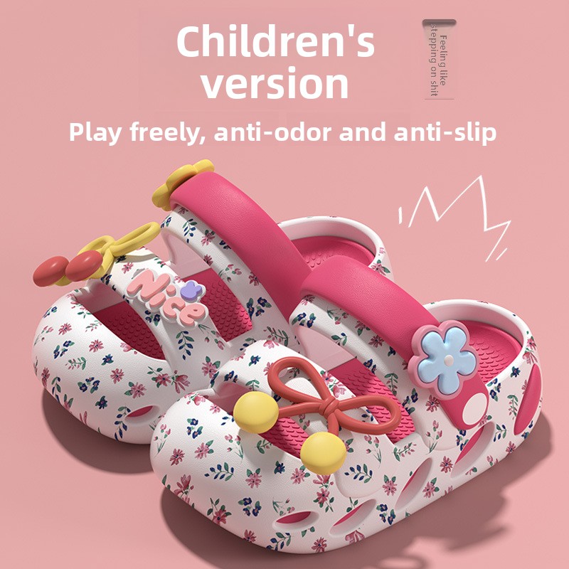 รองเท้าแตะเด็กแบบมีโบว์ รุ่นให - Kids Indoor Outdoor Slippers บทวิจารณ์และราคา