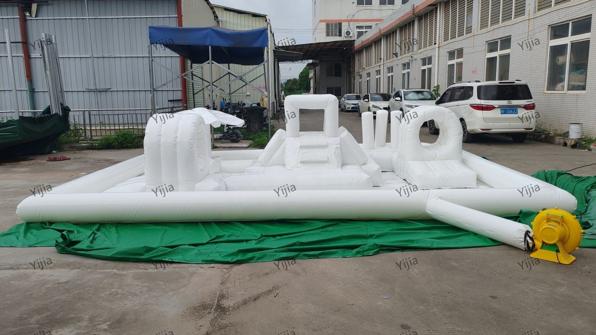 ลูกบอลเด้งดึ๋ง6เมตรสำหรับเด็กบ - Kids Outdoor House With Slide บทวิจารณ์และราคา