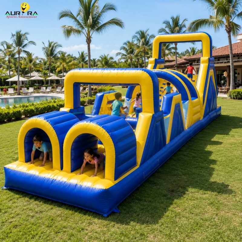 เครื่องเล่นเป่าลมแบบใหม่ สนามก - Kids Outdoor House With Slide บทวิจารณ์และราคา