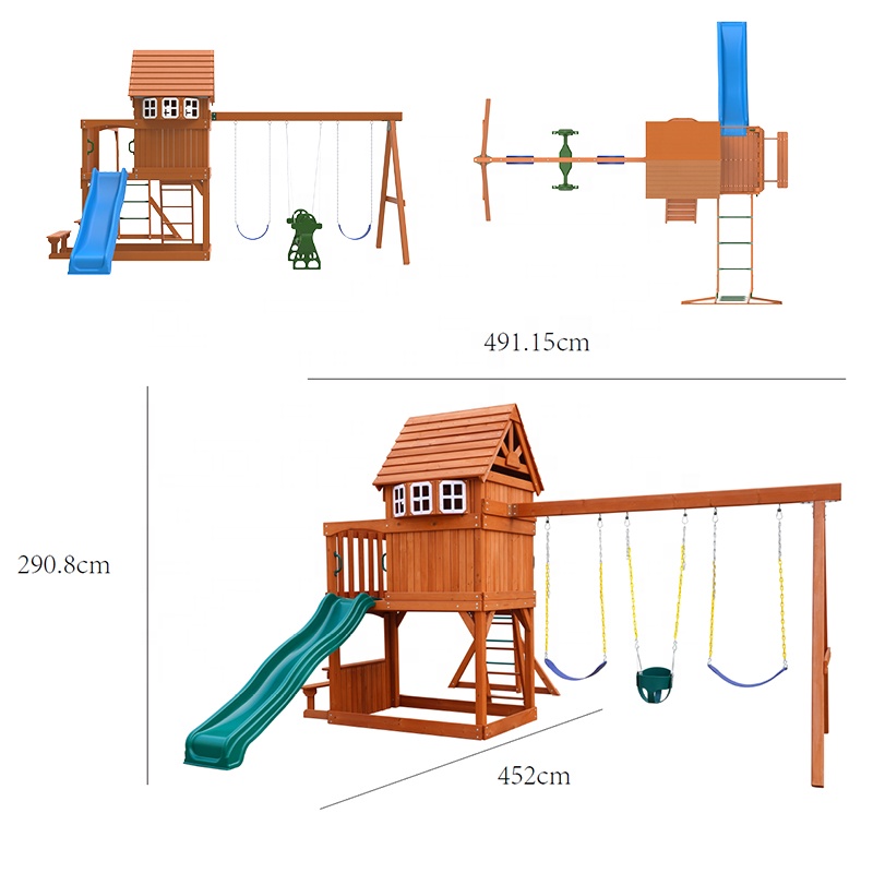 ชุดเครื่องเล่นสนามเด็กเล่นกลาง - Kids Outdoor Garden Set บทวิจารณ์และราคา