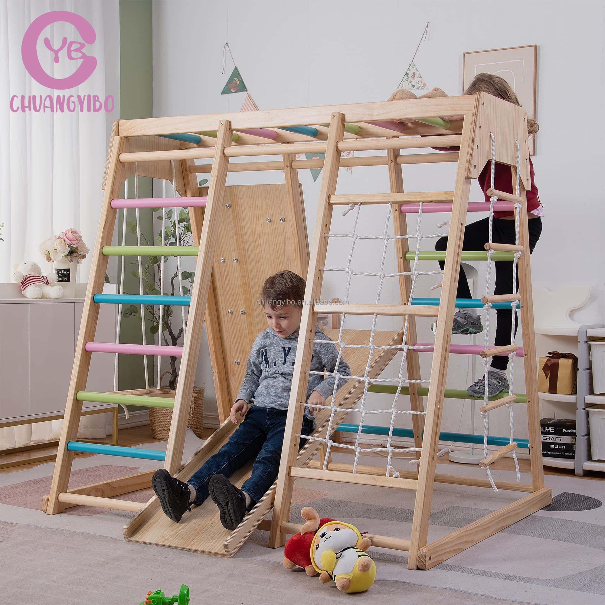 ผลิตภัณฑ์สวนสนุกผนังปีนเขา ชุด - Kids Outdoor Climbing Equipment บทวิจารณ์และราคา