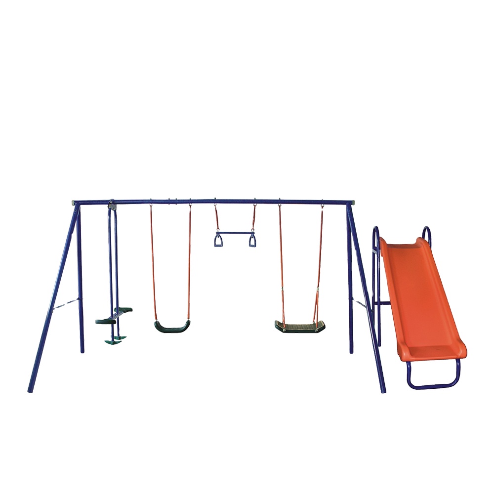 ชุดสนามเด็กเล่นสวิงสไลด์กลางแจ - Kids Outdoor Garden Set บทวิจารณ์และราคา