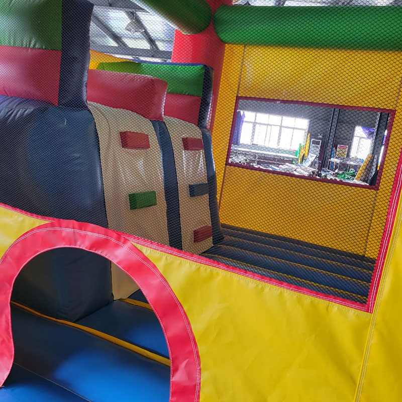 บ้านตีกลับพร้อมปราสาทกระโดดสไล - Kids Outdoor House With Slide บทวิจารณ์และราคา