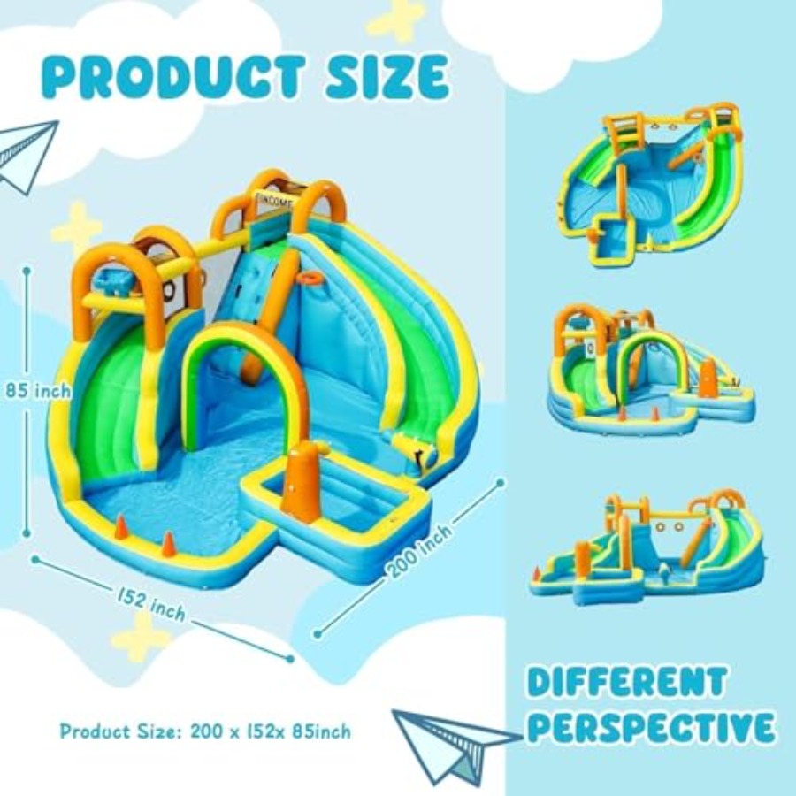 สวนสไลเดอร์น้ำเป่าลมกลางแจ้งสำ - Kids Outdoor Inflatable บทวิจารณ์และราคา