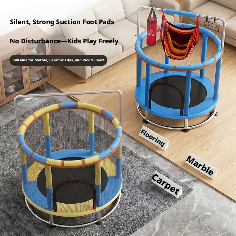แทรมโพลีนพร้อมตาข่ายป้องกัน, ช - Kids Indoor Outdoor Trampoline บทวิจารณ์และราคา