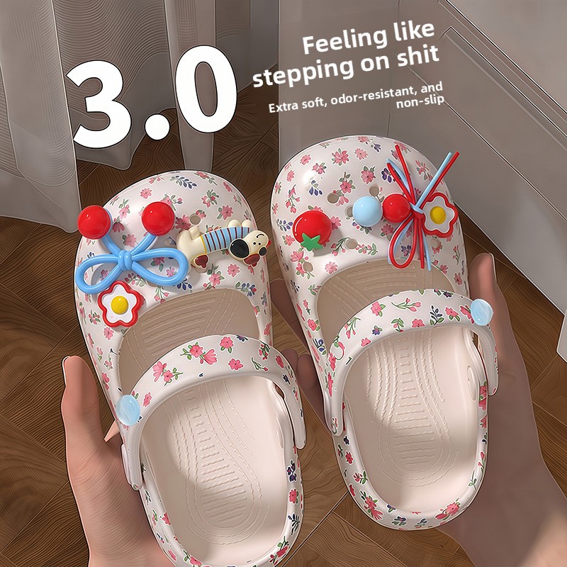 รองเท้าแตะพื้นหนาแฟชั่นปี 2026 - Kids Indoor Outdoor Slippers บทวิจารณ์และราคา