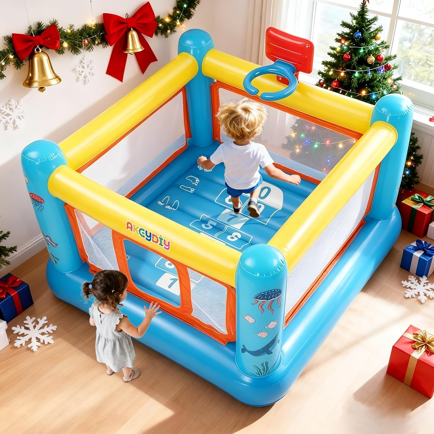 บ้านลมเป่าลม PVC สำหรับเด็กอาย - Kids Outdoor Inflatable บทวิจารณ์และราคา