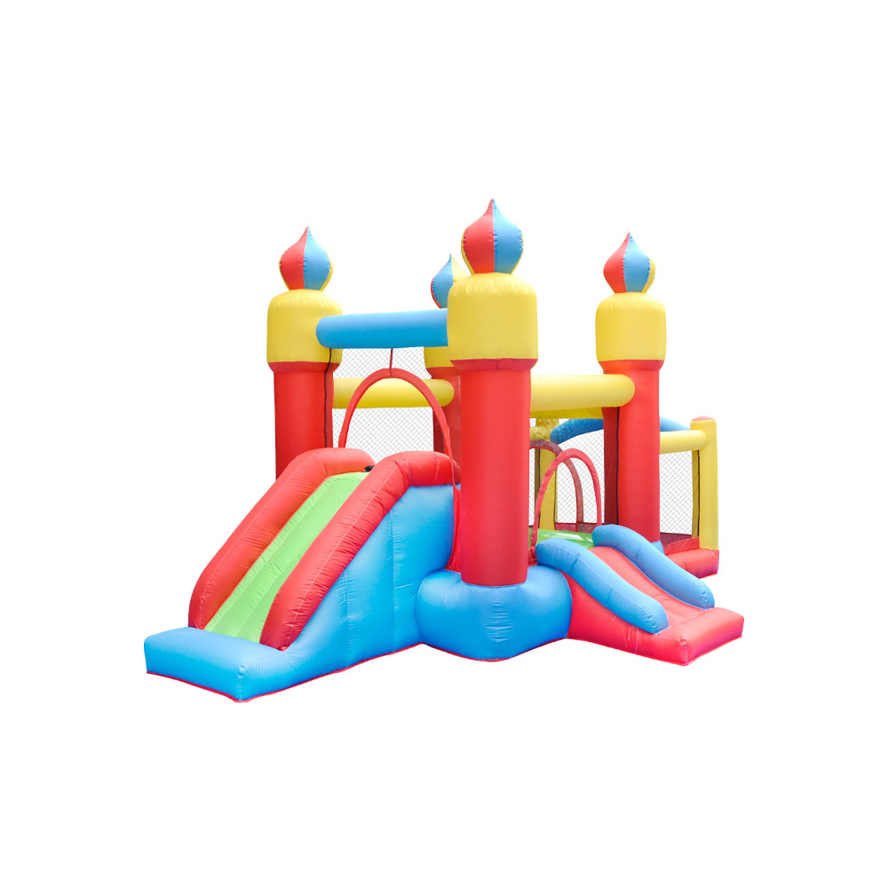 บ้านลมเด็กพร้อมสไลเดอร์ ผ้า Ox - Kids Outdoor House With Slide บทวิจารณ์และราคา