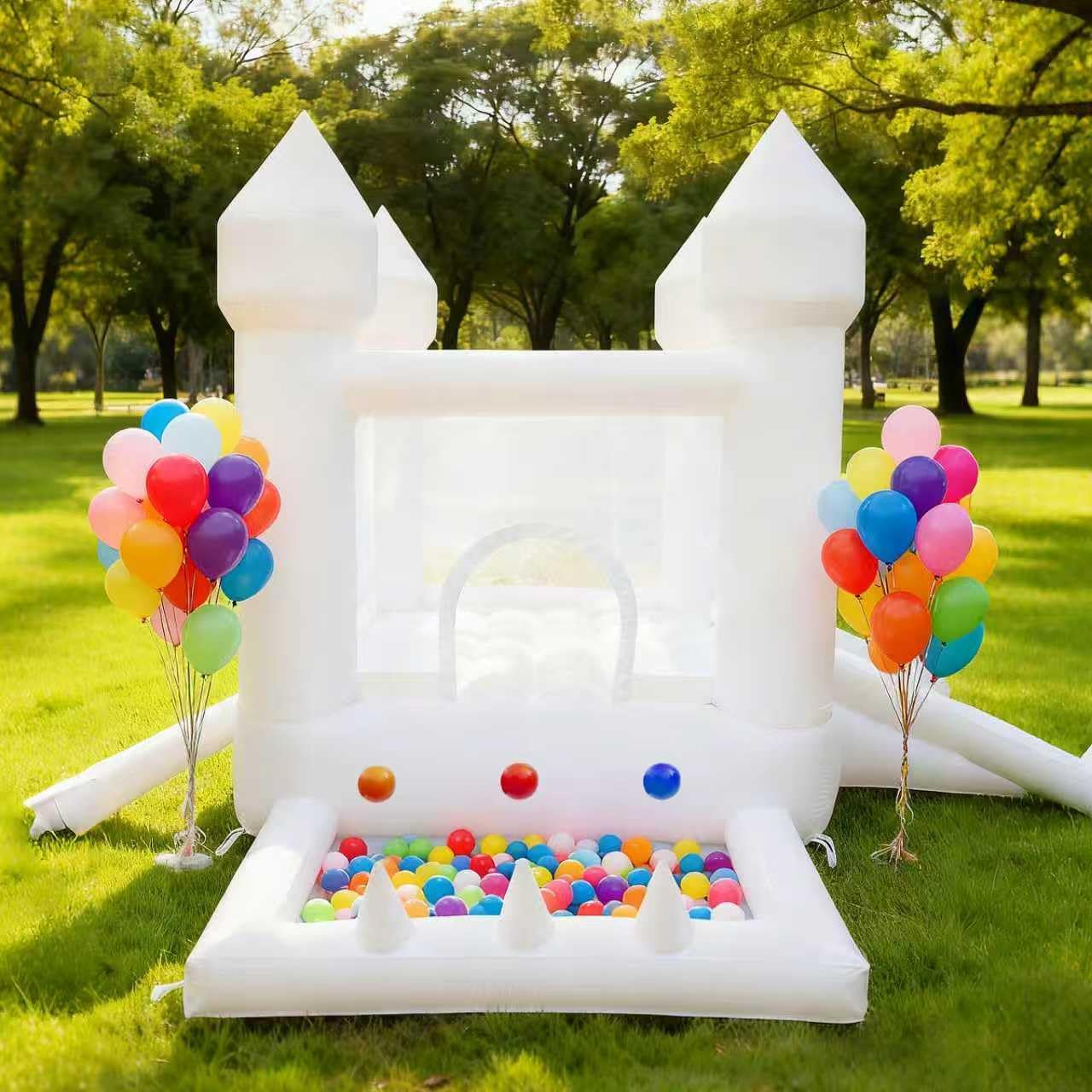บ้านลมสีขาว, บ้านลมสำหรับใช้ใน - Kids Outdoor House With Slide บทวิจารณ์และราคา