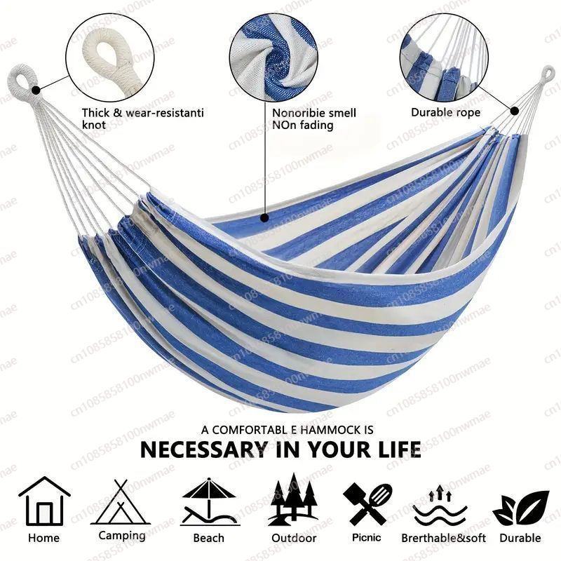 เปลญวนเดี่ยวแบบไม่มีเสา ผ้าแคน - Kids Outdoor Hammock Swing บทวิจารณ์และราคา