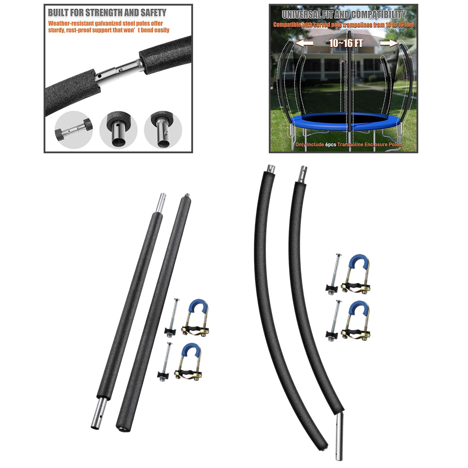เสาแทรมโพลีนสองส่วนพร้อมปลอกโฟ - Kids Indoor Outdoor Trampoline บทวิจารณ์และราคา