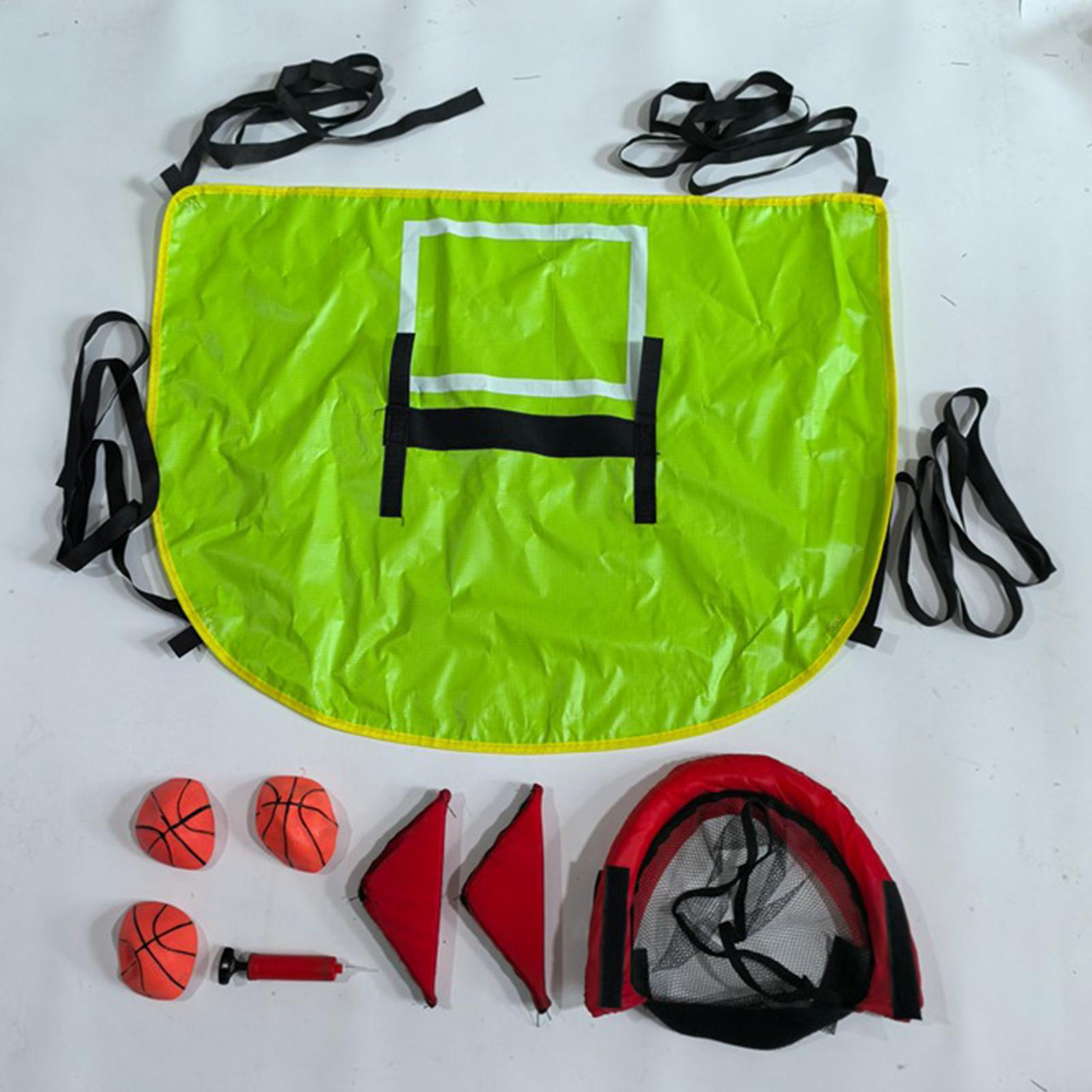 ห่วงบาสเก็ตบอลพร้อมปั๊มลมและลู - Kids Indoor Outdoor Trampoline บทวิจารณ์และราคา