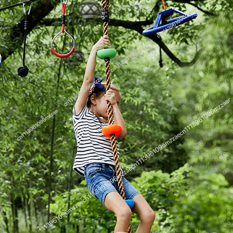 ชิงช้าดิสก์สำหรับเด็กพร้อมเชือ - Kids Outdoor Climbing Equipment บทวิจารณ์และราคา
