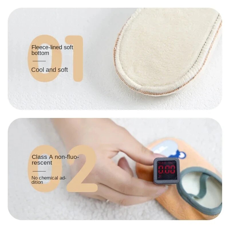 ถุงเท้ากันลื่นเด็กทารกแรกเกิด  - Kids Indoor Outdoor Slippers บทวิจารณ์และราคา