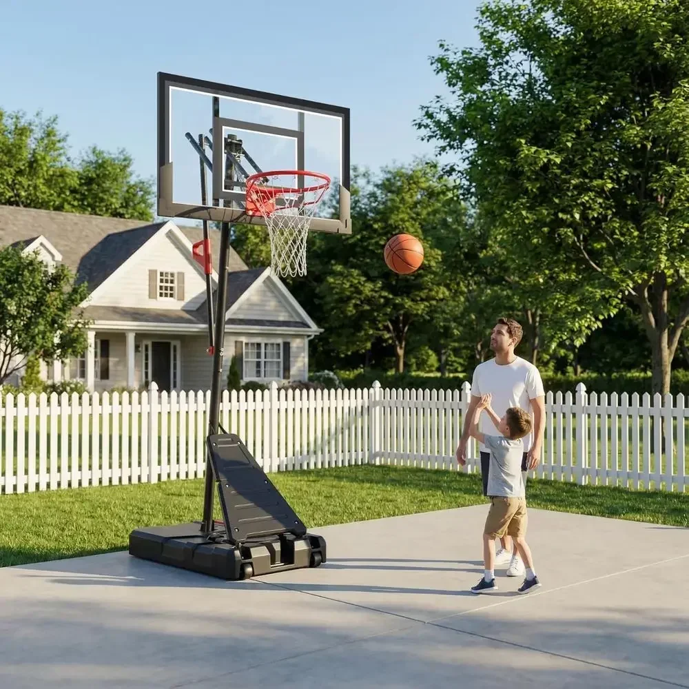 ห่วงบาสเกตบอลปรับระดับความสูงไ - Basketball Hoop Outdoor บทวิจารณ์และราคา