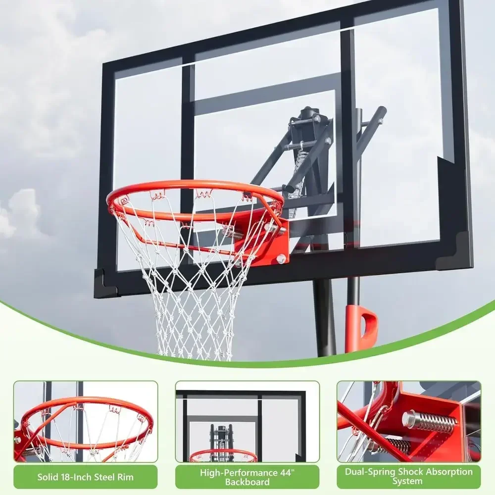 ห่วงบาสเกตบอลปรับระดับความสูงไ - Basketball Hoop Outdoor บทวิจารณ์และราคา