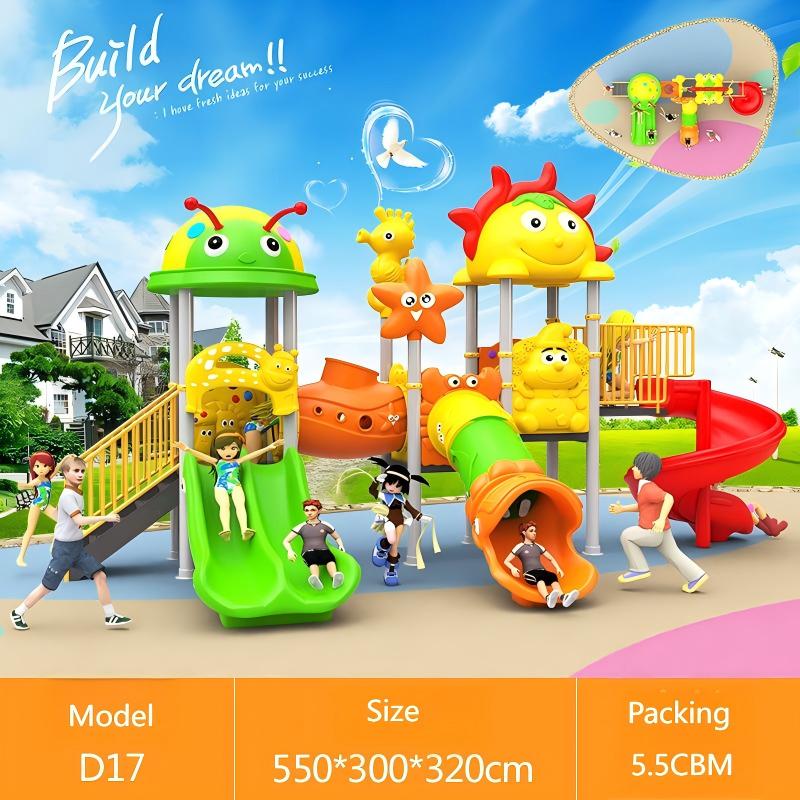 สไลเดอร์สนามเด็กเล่นพลาสติกสำห - Kids Outdoor Garden Set บทวิจารณ์และราคา