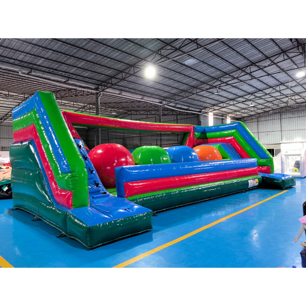 สนามกีฬาเป่าลมสำหรับเด็ก ใช้ได - Kids Outdoor Obstacle Course บทวิจารณ์และราคา
