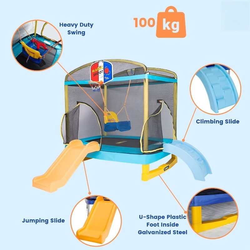 แทรมโพลีนขายส่ง แทรมโพลีนเด็กก - Kids Indoor Outdoor Trampoline บทวิจารณ์และราคา
