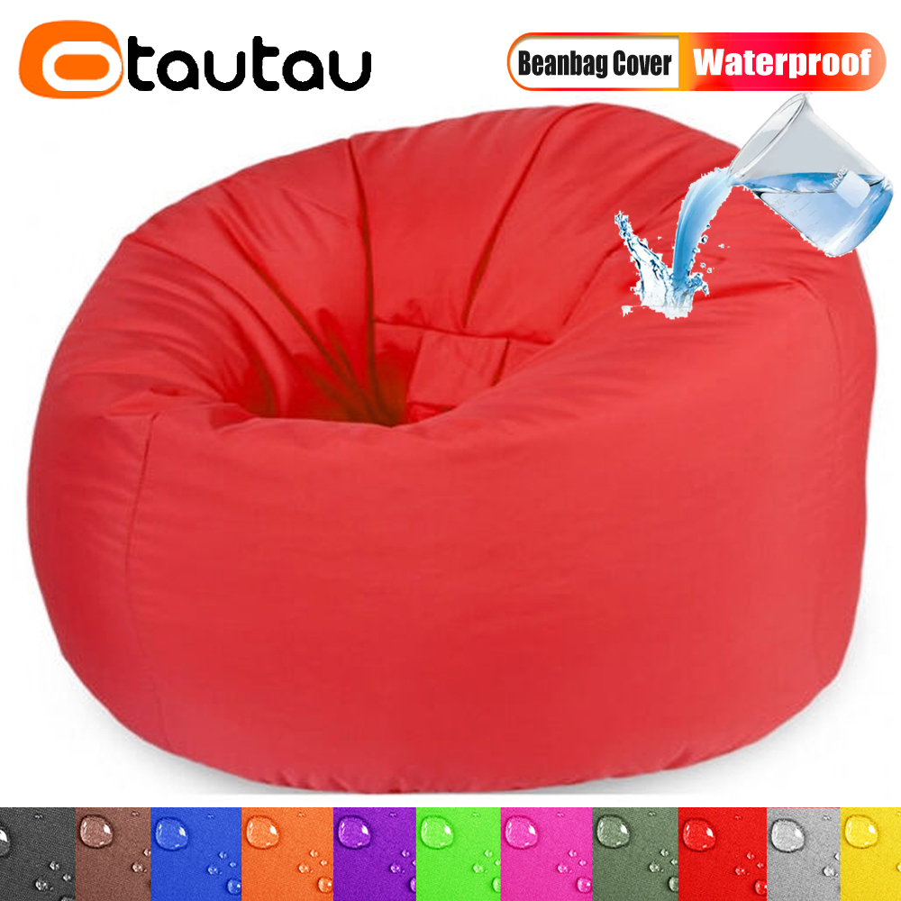 OTAUTAU กันน้ํากลางแจ้ง Bean B - Kids Outdoor Lounge Chair With Umbrella บทวิจารณ์และราคา