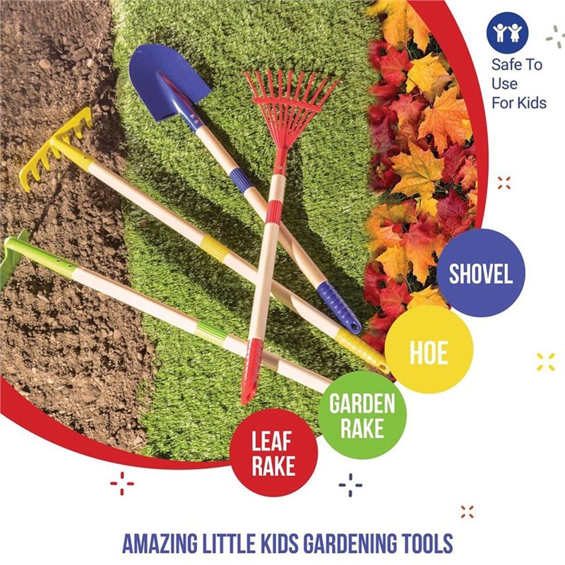 ABXE-ชุดเครื่องมือทำสวนสำหรับเ - Kids Outdoor Garden Set บทวิจารณ์และราคา