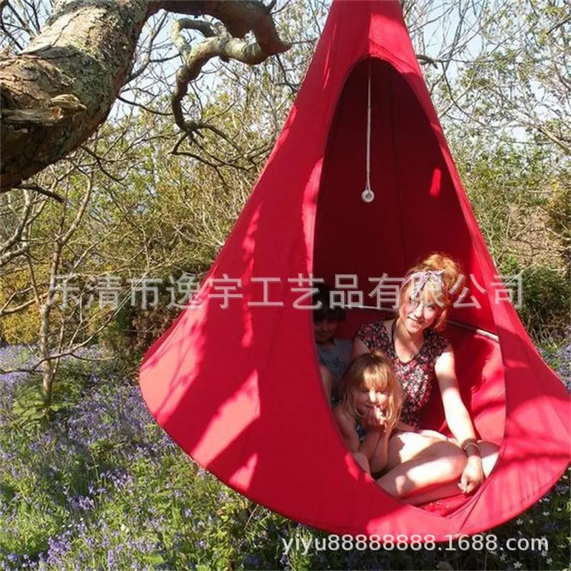 เก้าอี้แขวนแบบเต็นท์ติดต้นไม้ส - Kids Outdoor Hammock Swing บทวิจารณ์และราคา
