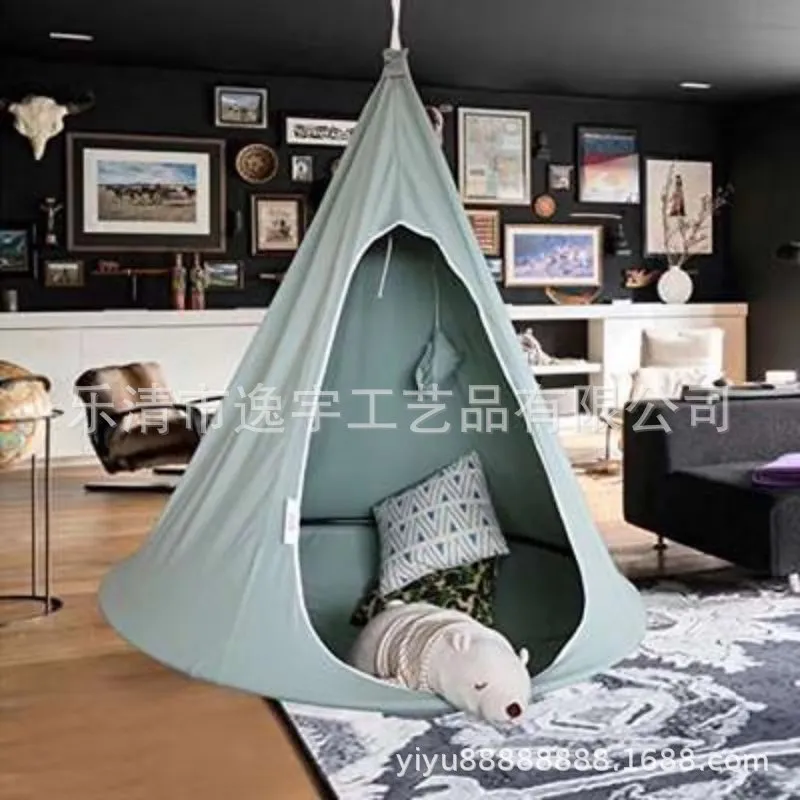 เก้าอี้แขวนแบบเต็นท์ติดต้นไม้ส - Kids Outdoor Hammock Swing บทวิจารณ์และราคา